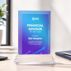 Harrington VividPrint Award on Newhaven - Clear - Sales Awards