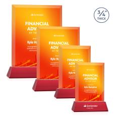 Harrington VividPrint Award on Newhaven - Red - Sales Awards