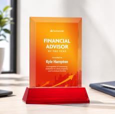 Harrington VividPrint Award on Newhaven - Red - Sales Awards