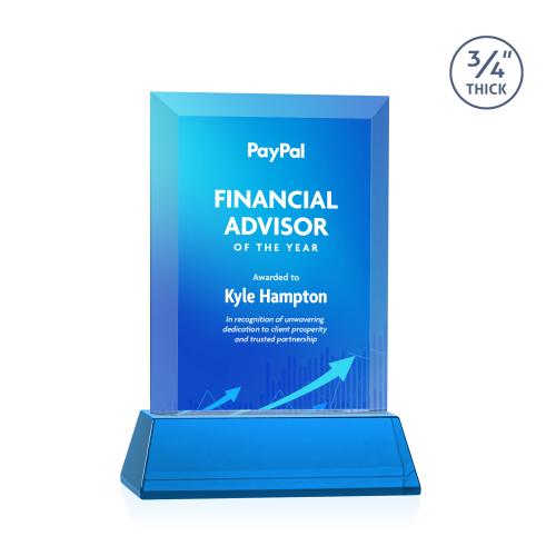 Recognition Awards - Crystal Awards - Harrington VividPrint&trade; Award on Newhaven - Sky Blue