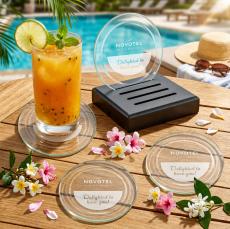 Midland Coasters - Set of 4 on Black Base - Coasters