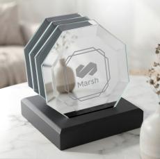 Sloan Coasters - Set of 4 on Black Base - Coasters