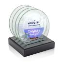 Midland VividPrint&trade; Coasters - Set of 4 on Black Base