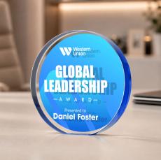Gainsborough Circle VividPrint Double Sided Award - Blue - Sales Awards