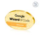 Baldus Oval VividPrint&trade; Double Sided Award - Gold