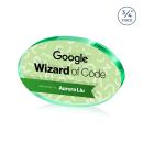 Baldus Oval VividPrint&trade; Double Sided Award - Emerald