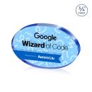 Baldus Oval VividPrint&trade; Double Sided Award - Blue