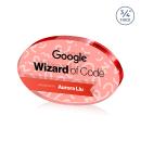 Baldus Oval VividPrint&trade; Double Sided Award - Red