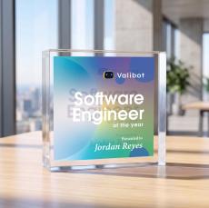 Upton Square VividPrint Double Sided Award - Clear - Desktop Awards
