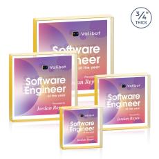 Upton Square VividPrint Double Sided Award - Gold - Desktop Awards