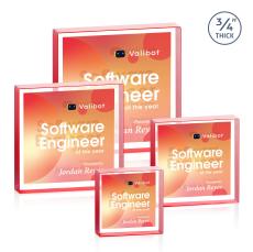 Upton Square VividPrint Double Sided Award - Red - Desktop Awards