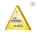 Adler Triangle VividPrint&trade; Double Sided Award - Gold
