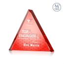 Adler Triangle VividPrint&trade; Double Sided Award - Red