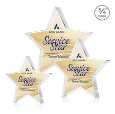 Esna Star VividPrint Double Sided Award - Clear - Desktop Awards