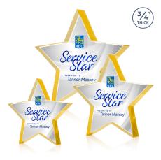 Esna Star VividPrint Double Sided Award - Gold - Desktop Awards