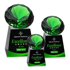 Fortino VividPrint Award - Black/Emerald - Sales Awards