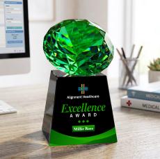Fortino VividPrint Award - Black/Emerald - Sales Awards
