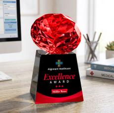 Fortino VividPrint Award - Black/Ruby - Sales Awards