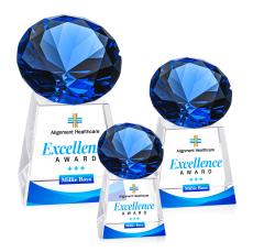 Fortino VividPrint Award - Sapphire - Colored Crystal Awards