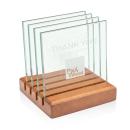 Rockford Coasters - Set of 4 on Brolin Walnut