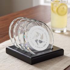 Porterfield Coasters - Set of 4 on Black Base - Coasters
