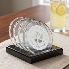 Porterfield Coasters - Set of 4 on Piano Finish Black - Coasters