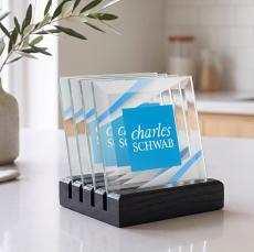 Talbot VividPrint Coasters - Set of 4 on Black - Coasters