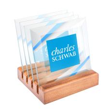 Talbot VividPrint Coasters - Set of 4 on Walnut - Coasters