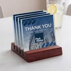 Rockford VividPrint Coasters - Set of 4 on Brolin Rosewood - Coasters