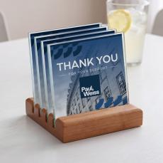 Rockford VividPrint Coasters - Set of 4 on Brolin Walnut - Coasters