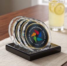 Porterfield VividPrint Coasters - Set of 4 on Piano Finish Black - Coasters