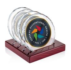 Porterfield VividPrint Coasters - Set of 4 on Piano Finish Rosewood - Coasters