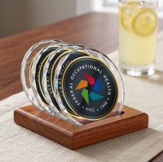 Porterfield VividPrint Coasters - Set of 4 on Walnut - Coasters