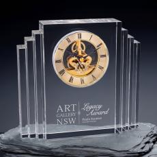 Mantel Clock - Gold - Recognition Awards
