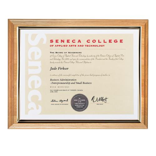 Plaque Awards - Certificate Frames - Erindale Certificate Holder