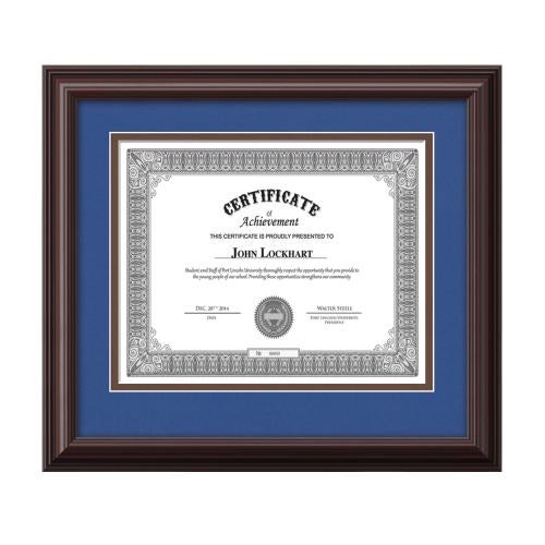 Plaque Awards - Certificate Frames - Cottingham - Mahogany