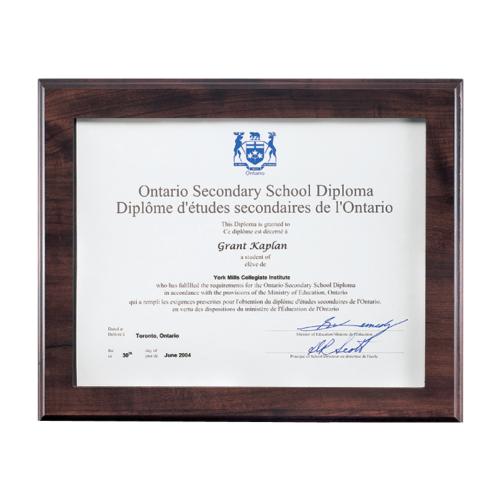 Plaque Awards - Certificate Frames - Prestige 