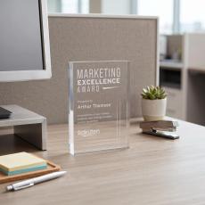 Toledo Award - Clear (Vert) - Acrylic Awards