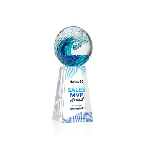 Recognition Awards - Glass Awards - Art Glass Awards - Surfside VividPrint&trade; Award on Novita Base