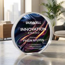 Narita Circle VividPrint Double Sided Award - Clear - Deal Toys