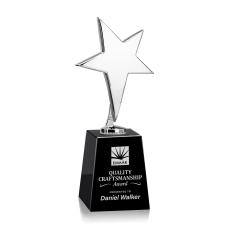Tuscany Chrome Star on Celestina Base - Black - Safety Awards