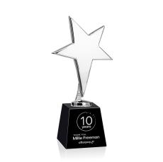 Tuscany Chrome Star on Fortino Base - Black - Safety Awards