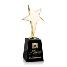Tuscany Gold Star on Celestina Base - Black - Safety Awards