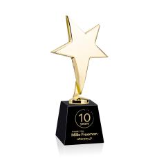 Tuscany Gold Star on Fortino Base - Black - Safety Awards