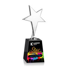 Tuscany Chrome Star VividPrint Award on Celestina - Black - Safety Awards