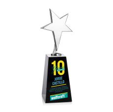 Tuscany Chrome Star VividPrint Award on Novita Base - Black - Safety Awards
