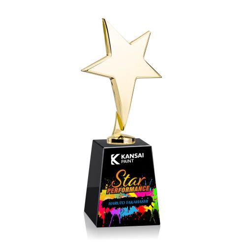 Recognition Awards - Full Color Awards - Tuscany Gold Star VividPrint&trade; Award on Celestina - Black