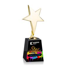 Tuscany Gold Star VividPrint Award on Celestina - Black - Safety Awards
