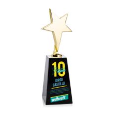 Tuscany Gold Star VividPrint Award on Novita Base - Black - Safety Awards