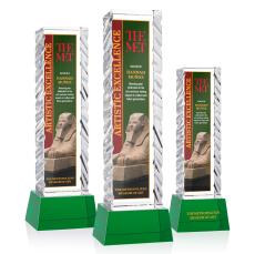 Arezzo VividPrint Award on Base - Green - New Items